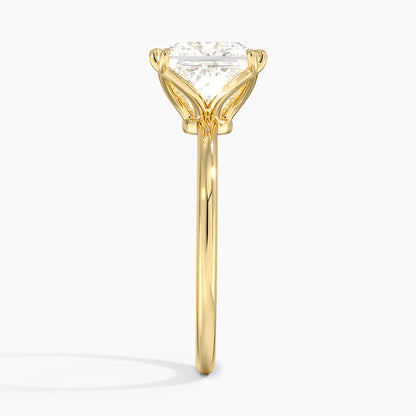 Aveline Solitaire Ring - Princess Cut Center Stone