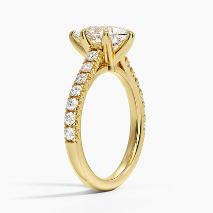 Sienna Half Coverage Diamond Ring - Pear Center Stone