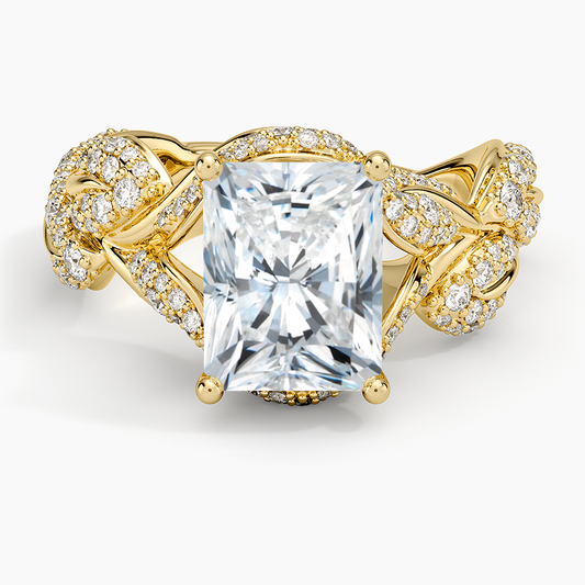 Olivia Diamond Ring (1 ct. tw.) - Radiant Cut Center Stone