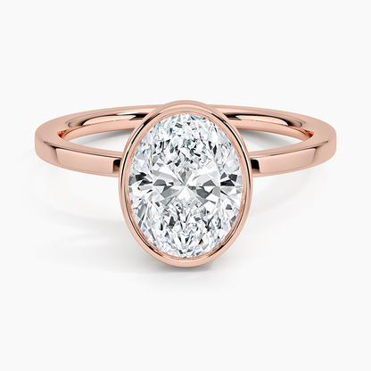 Noemi Bezel Ring - Oval Center Stone