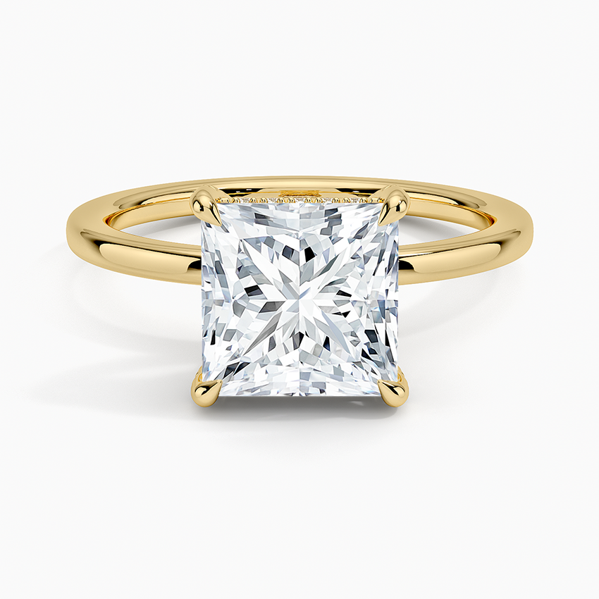 Lumiere 1.5mm Diamond Ring - Princess Cut Center Stone