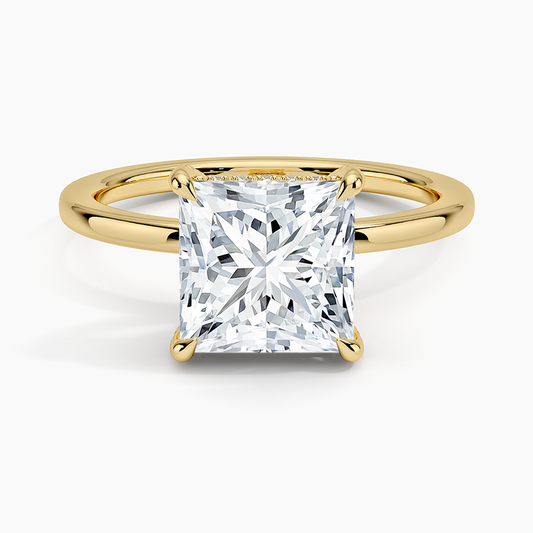 Lumiere 1.5mm Diamond Ring - Princess Cut Center Stone