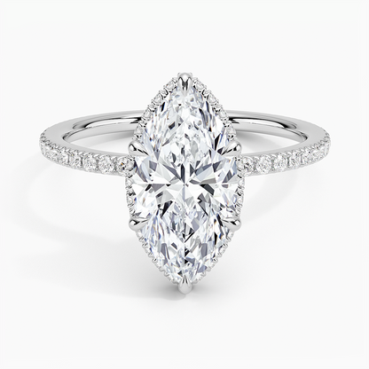 Gala Diamond Ring - Marquise Center Stone