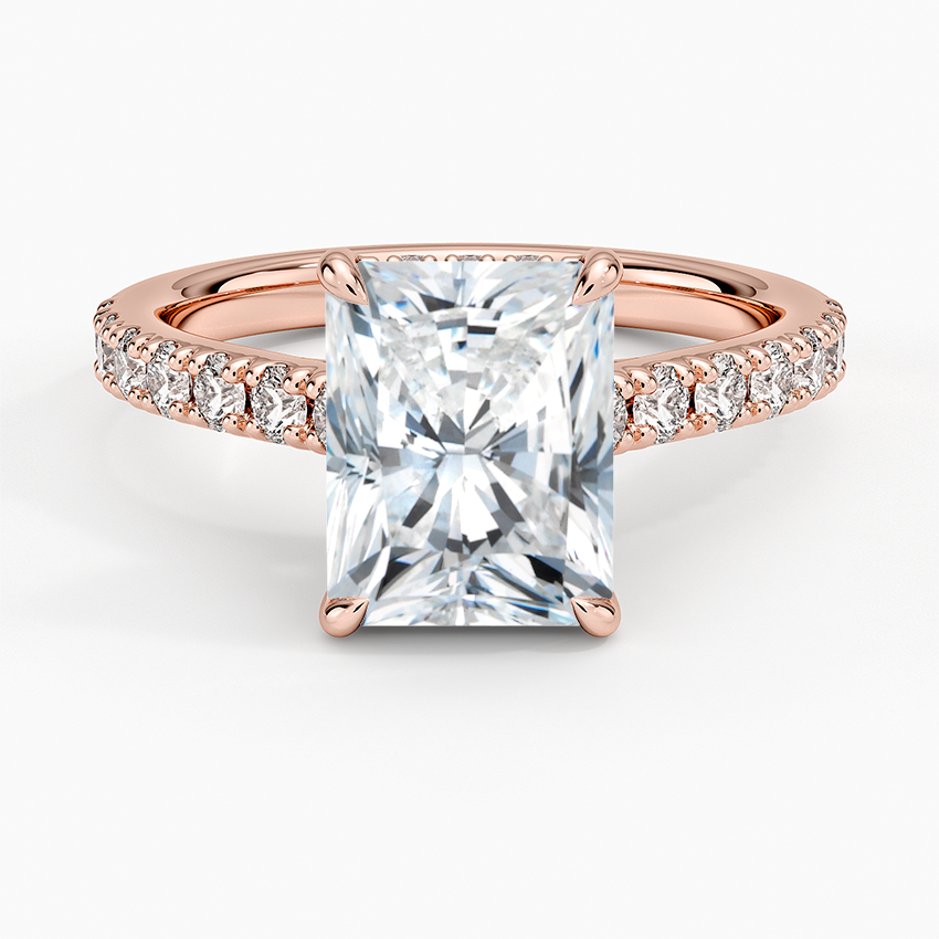 Grand Lissome Diamond Ring - Radiant Cut Center Stone