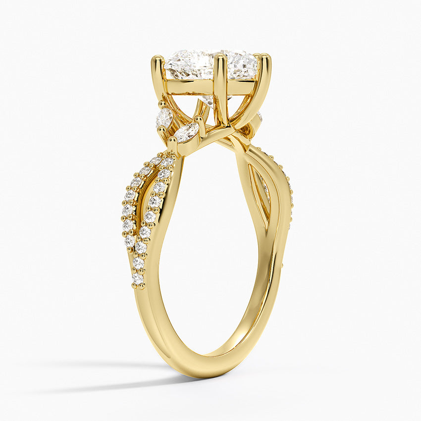 Luxe Willow Diamond Ring (1/4 ct. tw.) - Heart Center Stone