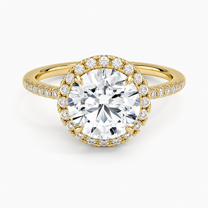 Cambria Halo Diamond Ring - Round Center Stone