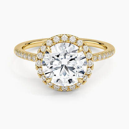 Cambria Halo Diamond Ring - Round Center Stone