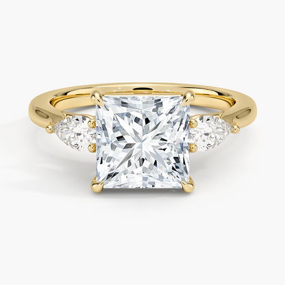 Opera Perfect Fit Diamond Ring - Princess Cut Center Stone