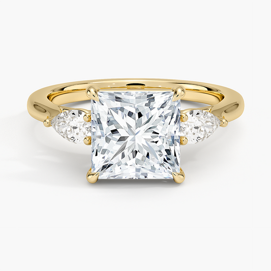 Opera Perfect Fit Diamond Ring - Princess Cut Center Stone