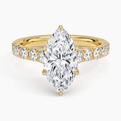 Anthology Half Coverage Diamond Ring (1/2 ct. tw.) - Marquise Center Stone