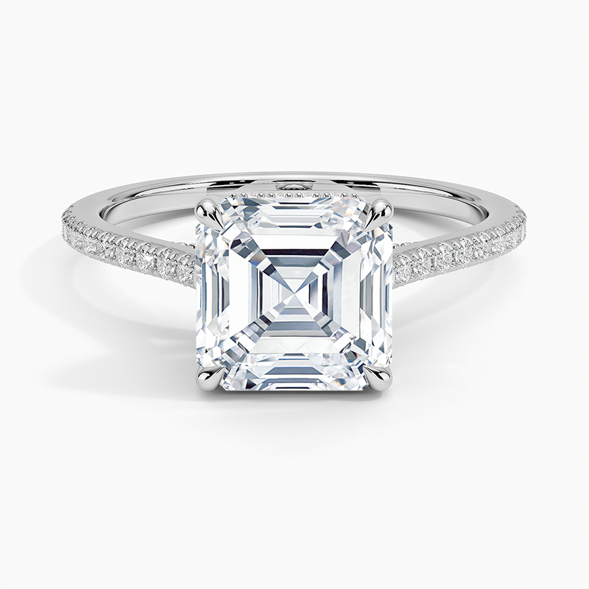 Luxe Dawn Diamond Ring - Asscher Cut Center Stone