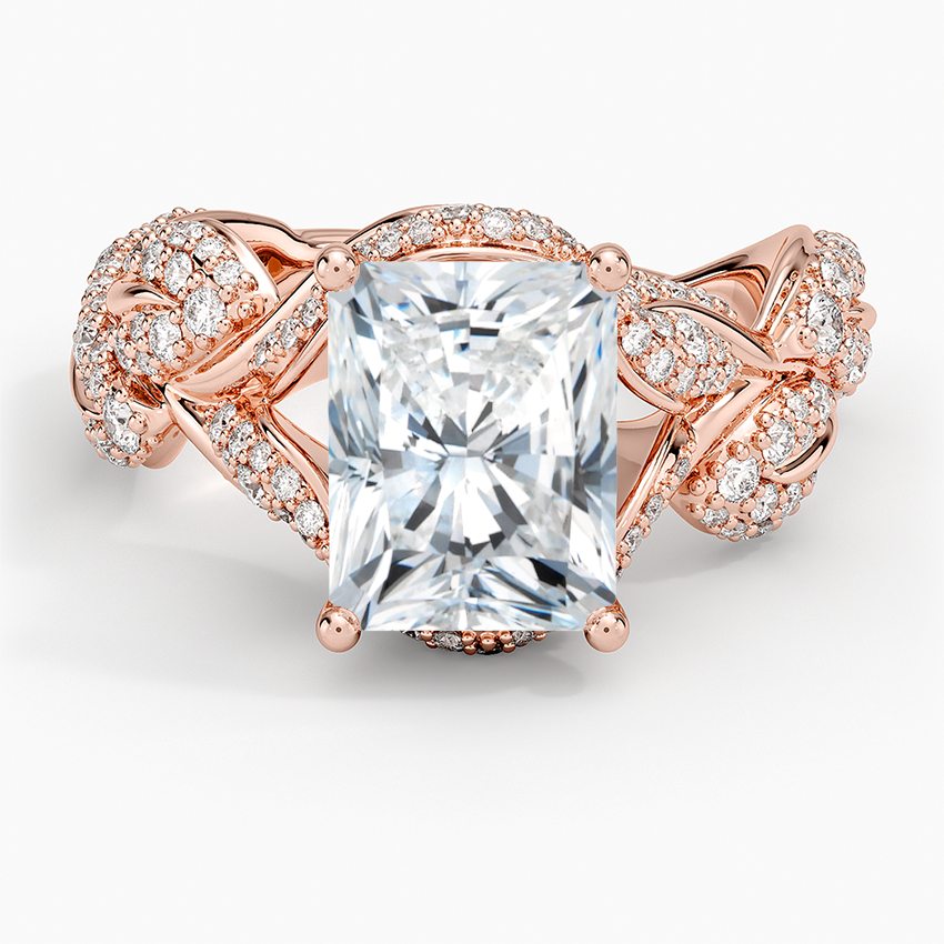 Olivia Diamond Ring (1 ct. tw.) - Radiant Cut Center Stone