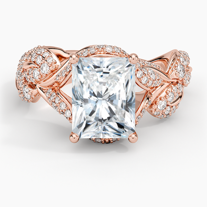 Olivia Diamond Ring (1 ct. tw.) - Radiant Cut Center Stone