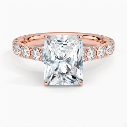 Anthology Three-Quarter Coverage Diamond Ring (7/8 ct. tw.) - Radiant Cut Center Stone