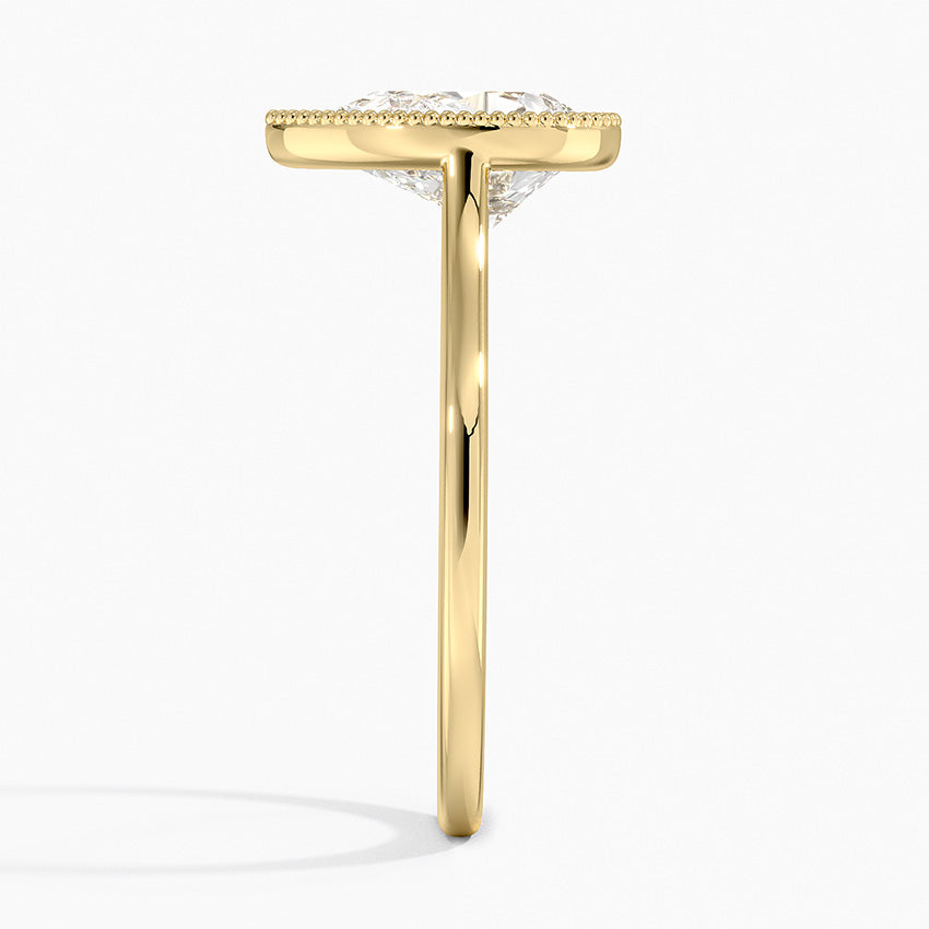 Margot Bezel Ring - Pear Center Stone