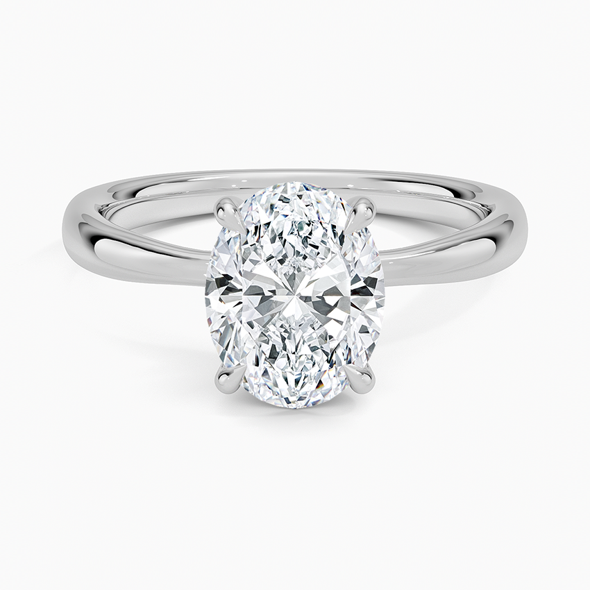 Freesia 2.7mm Solitaire Ring - Oval Center Stone