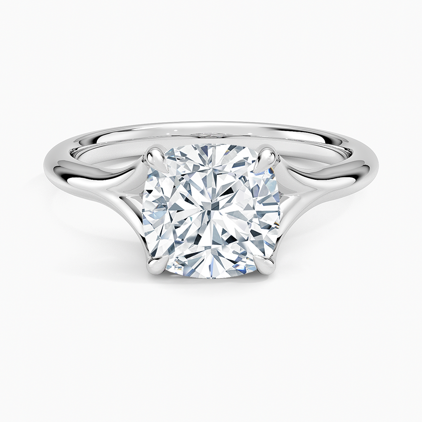 Reverie Solitaire Ring - Cushion Cut Center Stone