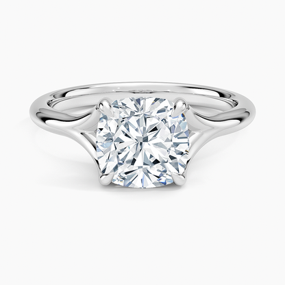Reverie Solitaire Ring - Cushion Cut Center Stone