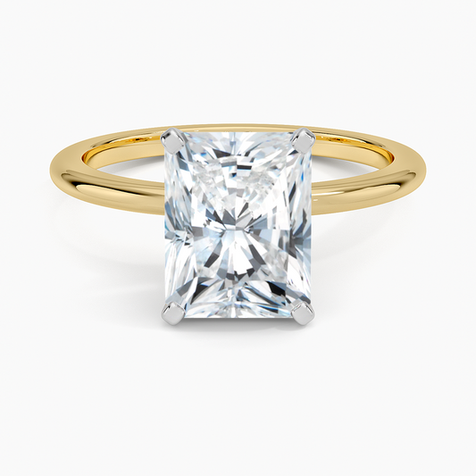 Four-Prong Comfort Fit 1.5mm Ring - Radiant Cut Center Stone