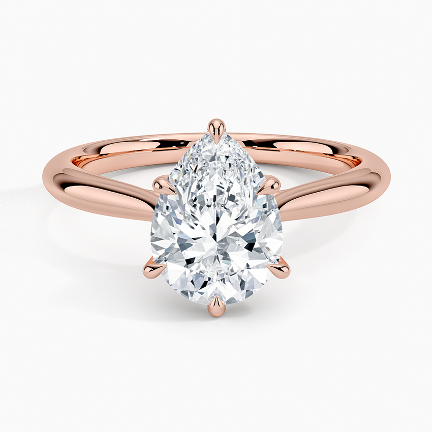 Catalina Solitaire Ring - Pear Center Stone