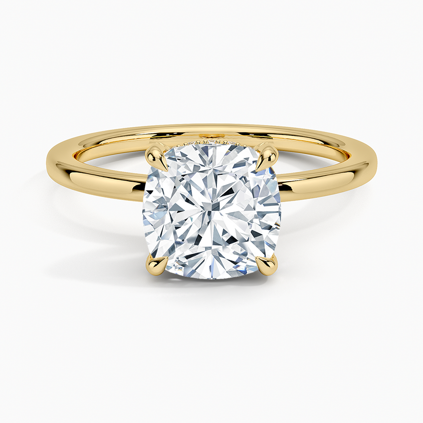 Lumiere 1.5mm Diamond Ring - Cushion Cut Center Stone