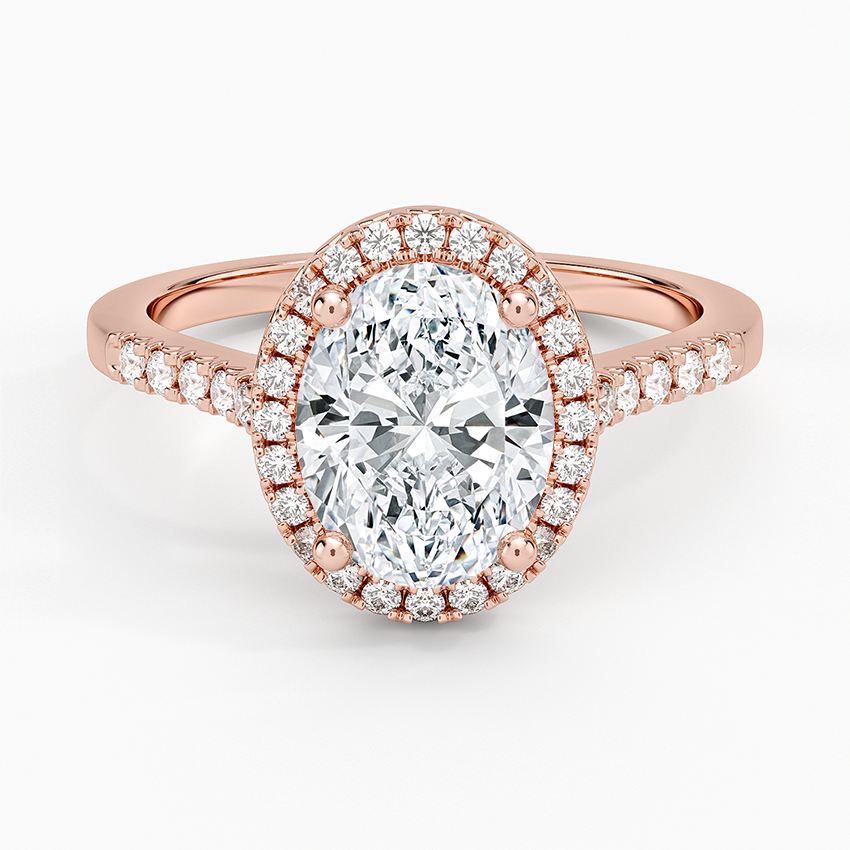 Odessa Halo Diamond Ring (1/5 ct. tw.) - Oval Center Stone