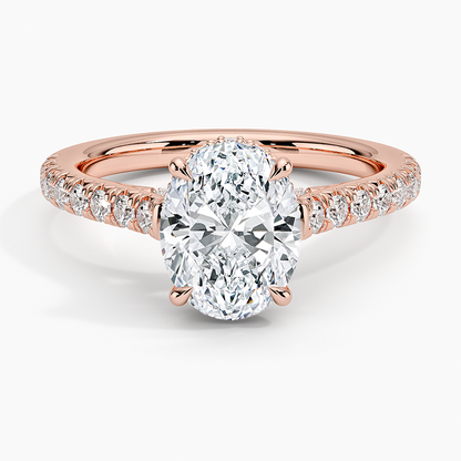 Chantal Diamond Ring - Oval Center Stone