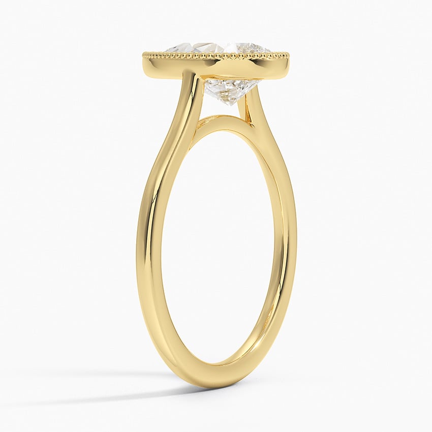 Margot Bezel Ring - Pear Center Stone