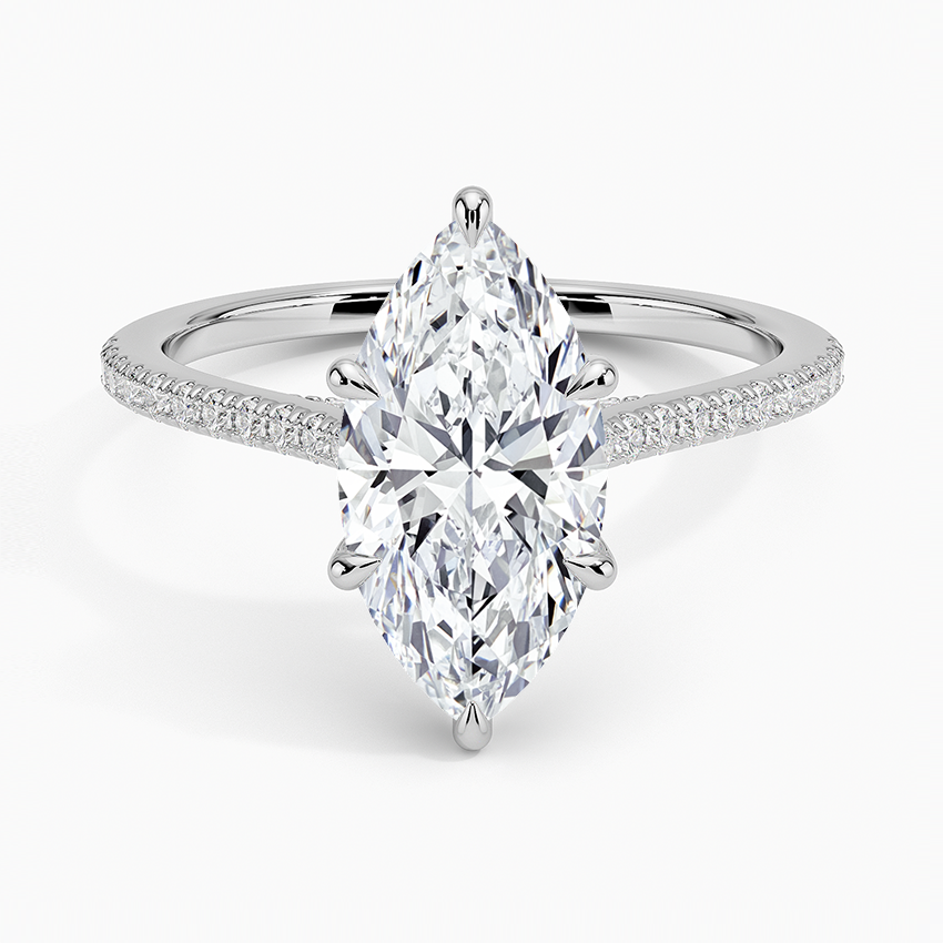 Luxe Dawn Diamond Ring - Marquise Center Stone