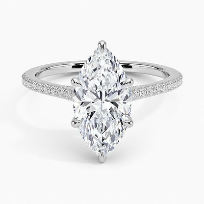 Luxe Dawn Diamond Ring - Marquise Center Stone