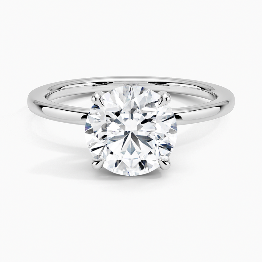 Lumiere 1.5mm Diamond Ring - Round Center Stone