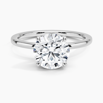 Lumiere 1.5mm Diamond Ring - Round Center Stone