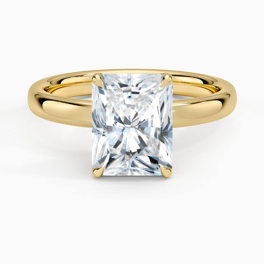 Elodie 2.5mm Solitaire Ring - Radiant Cut Center Stone
