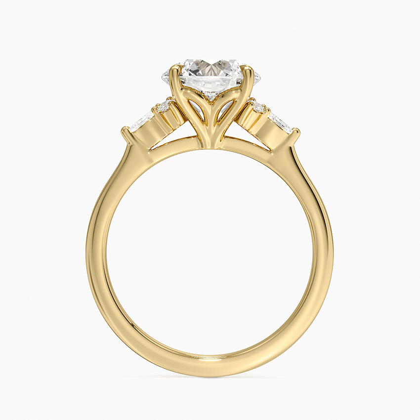 Nadia Perfect Fit Diamond Ring - Round Center Stone