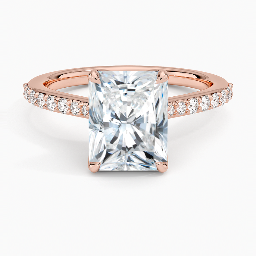 Elodie Cathedral Diamond Ring - Radiant Cut Center Stone