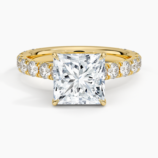 Anthology Three-Quarter Coverage Diamond Ring (7/8 ct. tw.) - Princess Cut Center Stone
