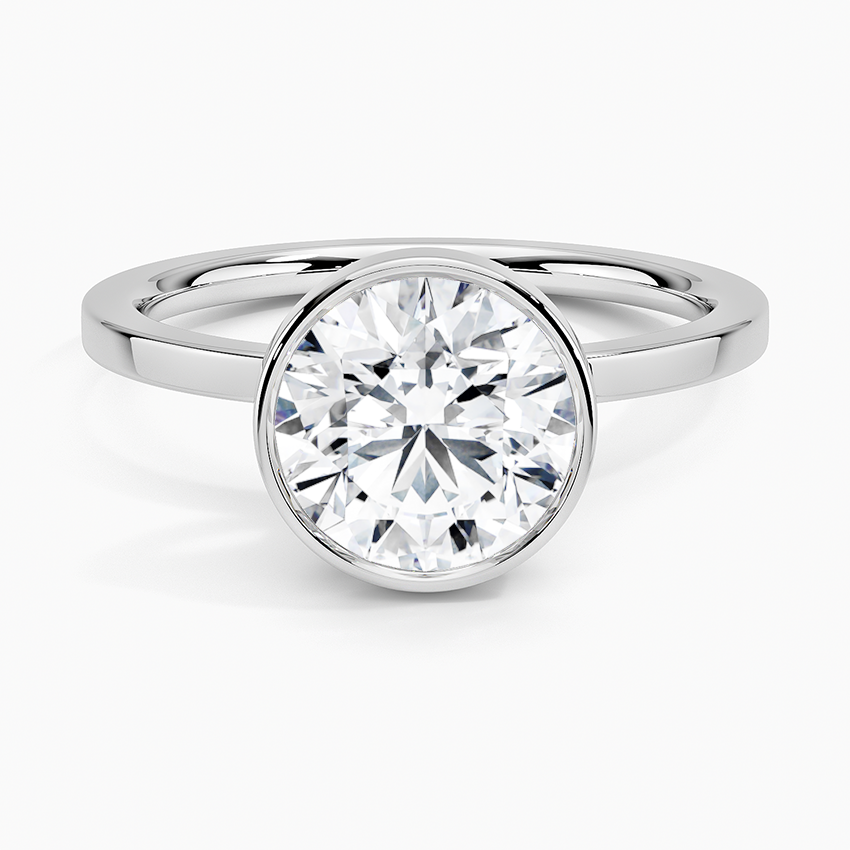 Noemi Bezel Ring - Round Center Stone