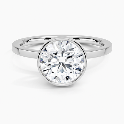 Noemi Bezel Ring - Round Center Stone