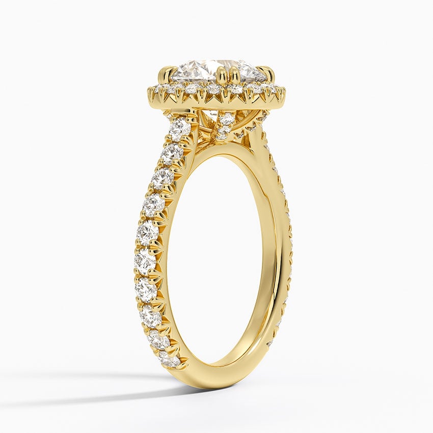 Sienna Halo Three-Quarter Coverage Diamond Ring (3/4 ct. tw.) - Round Center Stone