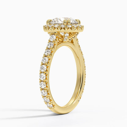 Sienna Halo Three-Quarter Coverage Diamond Ring (3/4 ct. tw.) - Round Center Stone