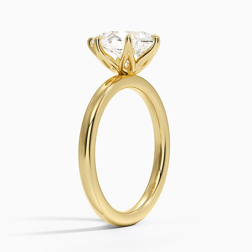 2mm Petite Elodie Perfect Fit Solitaire Ring - Pear Cut Center Stone
