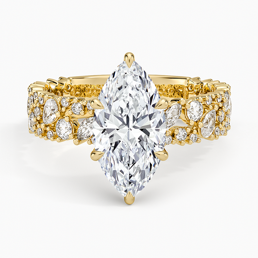 Glacé Diamond Ring (3/4 ct. tw.) - Marquise Cut Center Stone