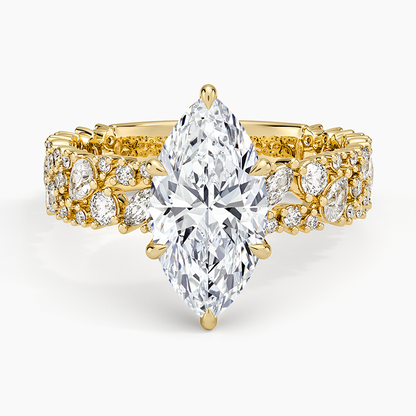Glacé Diamond Ring (3/4 ct. tw.) - Marquise Cut Center Stone