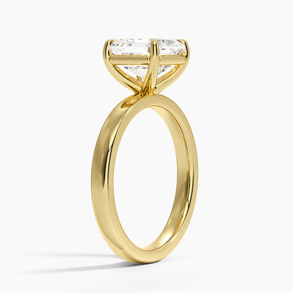 Fairmined Perfect Fit Solitaire 2.5mm Ring - Asscher Cut Center Stone