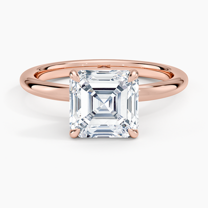 Manon Solitaire Ring - Asscher Cut Center Stone