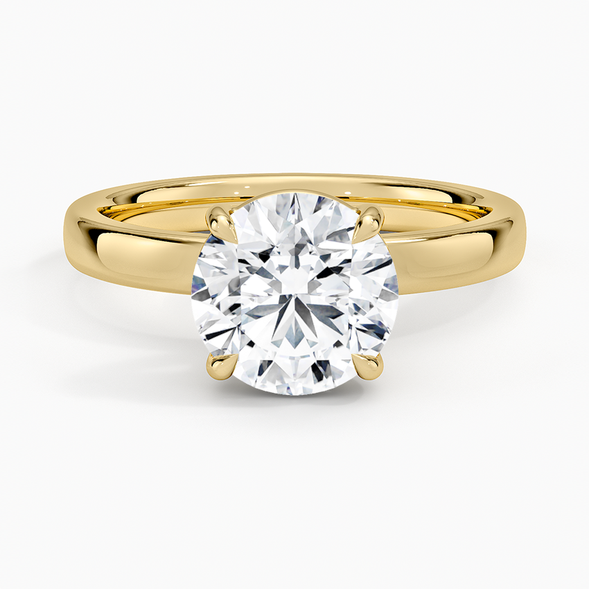 Fairmined Perfect Fit Solitaire 2.5mm Ring - Round Cut Center Stone