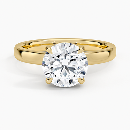 Fairmined Perfect Fit Solitaire 2.5mm Ring - Round Cut Center Stone