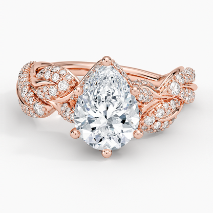 Olivia Diamond Ring (1 ct. tw.) - Pear Center Stone