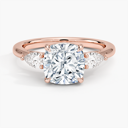 Opera Perfect Fit Diamond Ring - Cushion Cut Center Stone