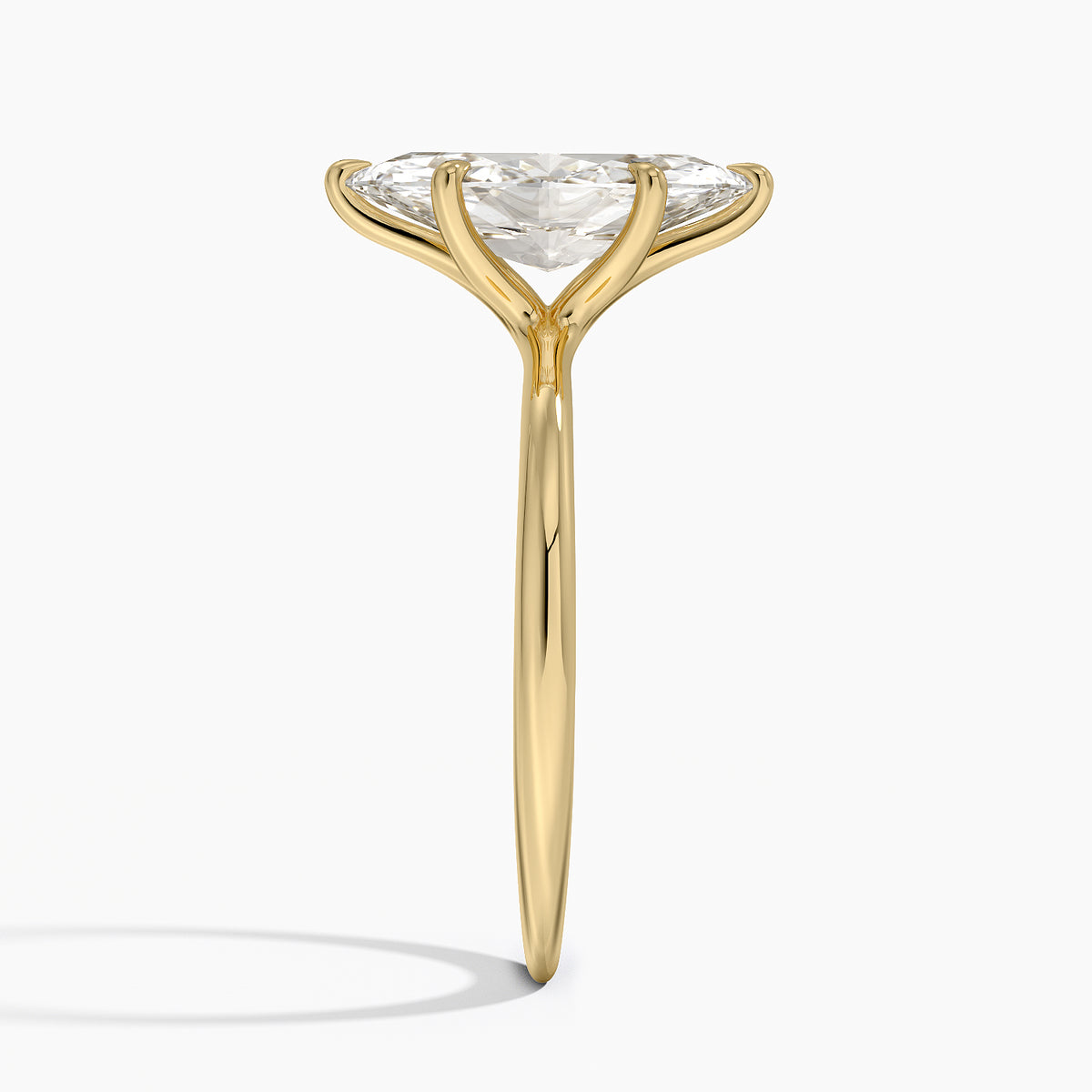 Freesia Six-Prong Solitaire Ring - Marquise Cut Center Stone